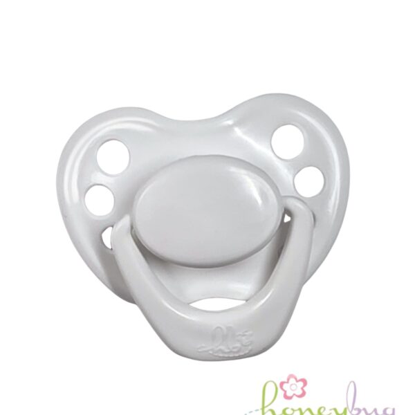 Reversible Magnetic Reborn Dummy, White Honeybug Sweetheart Pacifier